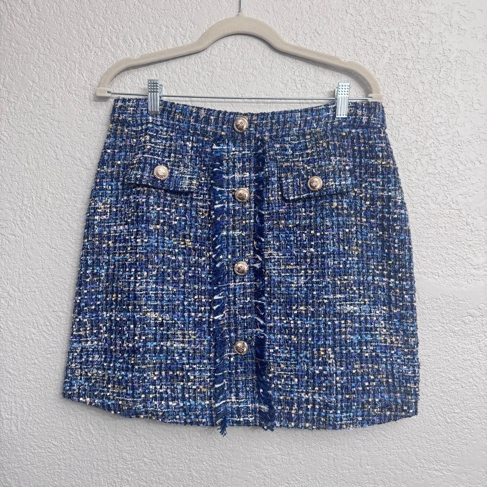 NWT Walter Baker Iliana Aurora Tweed Skirt Size 12